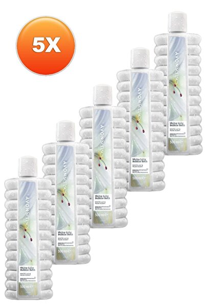 AVON Λευκός Λίλι Αφρός Μπάνιου 500 ml, Σετ των Πέντε
