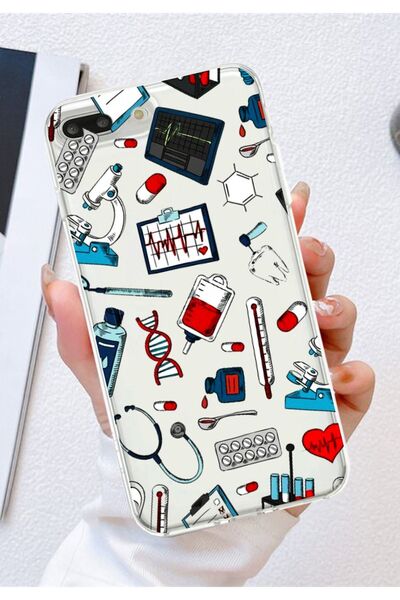 3GEN CASE İPHONE 7 PLUS & İPHONE 8 PLUS UYUMLU SAĞLIKÇI TEMALI ŞEFFAF SİLİKON...