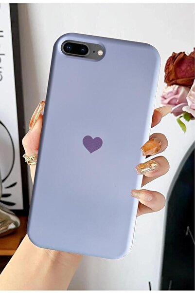 3GEN CASE حافظة مخملية متوافقة مع هاتف iPhone 7 Plus وiPhone 8 Plus مع شعار قلب