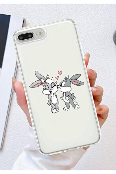 3GEN CASE İphone 7 Plus & Iphone 8 Plus Uyumlu Desenli Şeffaf Silikon Kılıf