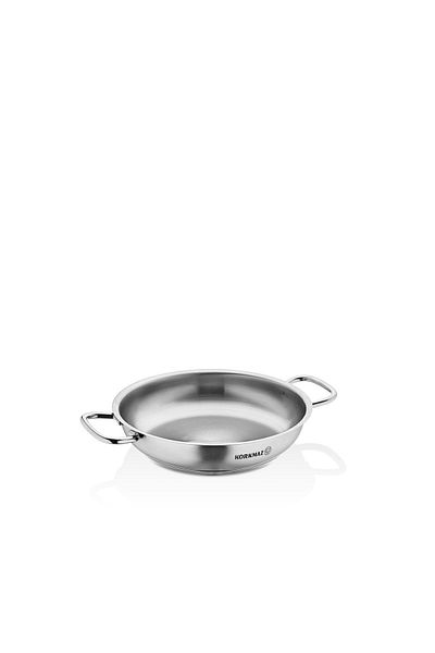 KORKMAZ Proline Paella Satin 20x4.5 Cm Double Handle Pan