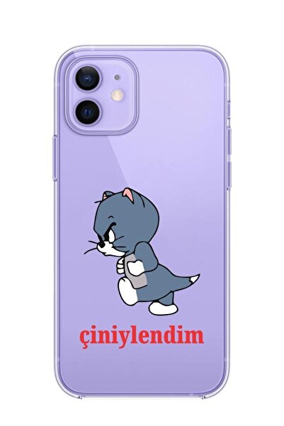 3GEN CASE İphone 12-İphone 12 Pro Uyumlu Desenli Şeffaf Silikon Kılıf