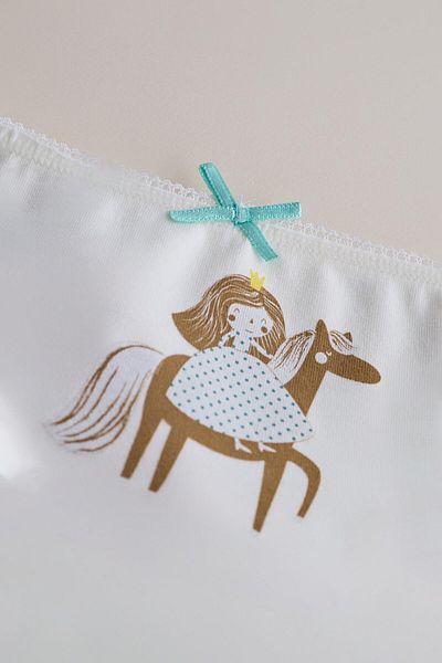 Katia&Bony Girl's Ecru Polka Dot Slip - Pack of 3