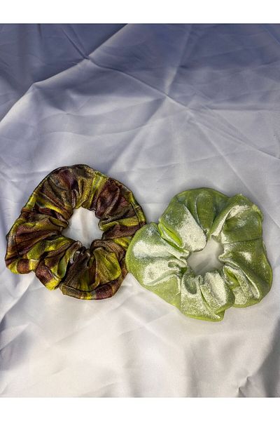 Donna Liberta Velvet Rubber Buckle Set of 2 - a Elegant Touch of Your Hair - Large Size