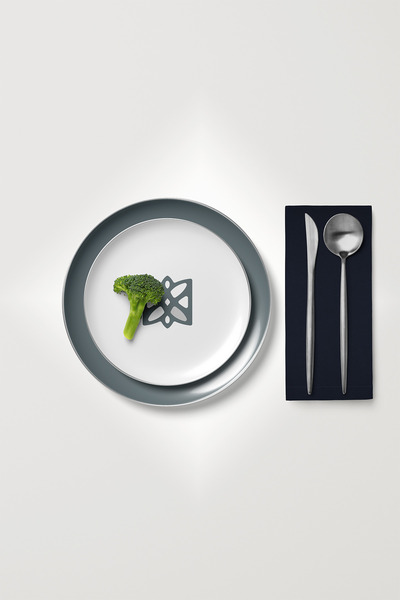 MARİTSA Șervețele de servire din catifea bleumarin texturate 6 piese - fără p...