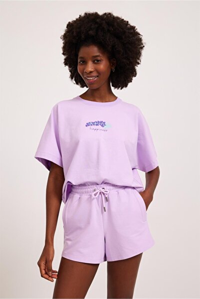 Katia&Bony Pantaloni scurti damă Lavanda Liliac