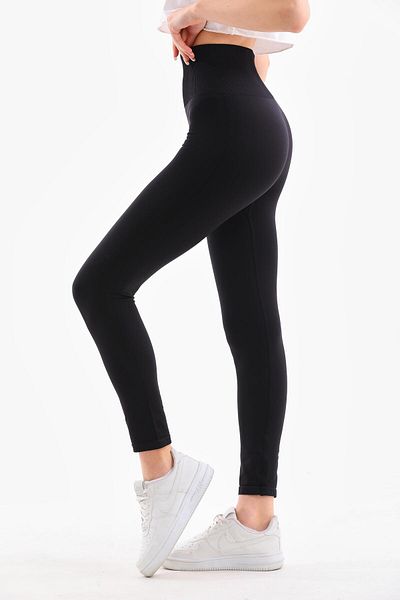 Katia&Bony Colanți termici negri de damă - Design colorat