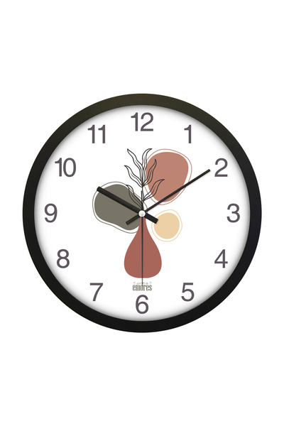 EMORES 30 Cm Gerçek Cam Sessiz Mekanizma Duvar Saati