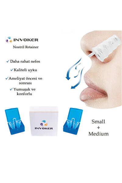 INVOKER Horlama Önleyici Nazal Dilatör Burun İçi Silikon Apne Aparatı Nostril...