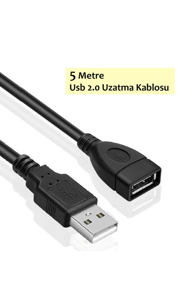 ANKTEK 5 Metre USB 2.0 Uzatma Kablosu Dişi - Erkek Uç