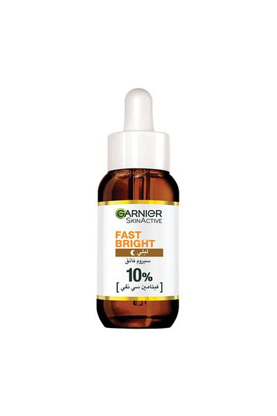 Garnier SkinActive Fast Bright Overnight Face Serum 10% Vitamin C, for dullness & Dark spots, 30ml