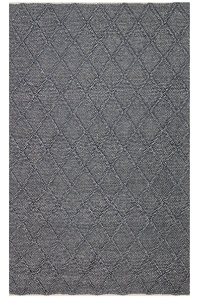 Eko Halı JADE DIAMOND ANTRASIT  Naturel Kazak Örgü Desenli El Dokuma Örgü Halı