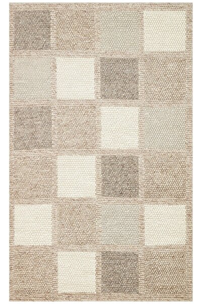 Eko Halı JADE MARJORY NATURAL  Naturel Kazak Örgü Desenli El Dokuma Örgü Halı