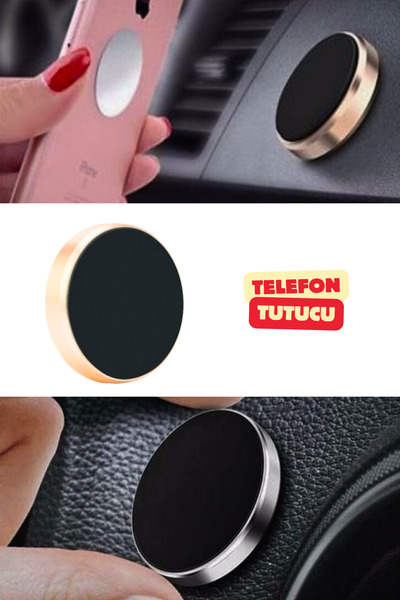Vekorr Araç İçi Manyetik Telefon Tutucu 360 Derece Dönebilir Mıknatıs Araba O...