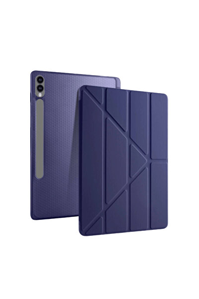 Fuchsia Galaxy Tab S10 Plus Uyumlu 12,4 Inç Akıllı Kalem Bölmeli Standlı Tri ...