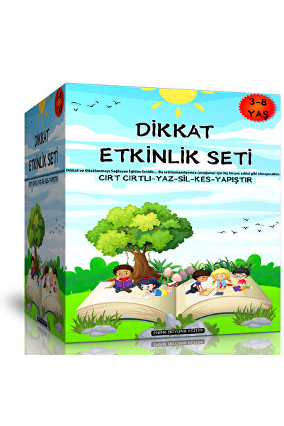 Enine Boyuna Eğitim مجموعة أنشطة الانتباه لعمر 3-8 سنوات
