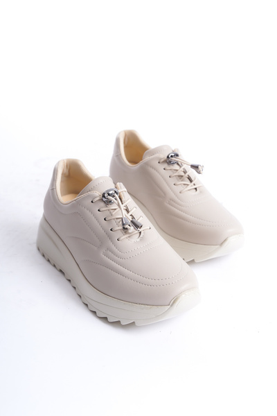 DELSOLERA Kožené ležérní tenisky Elmi̇sa – šněrování a silná podrážka