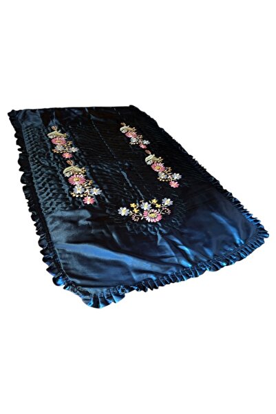 onyyapim ÇEYİZLİK GELİN SETİ KANAVİÇE İŞLEMELİ NAKIŞLI SATEN SECCADE