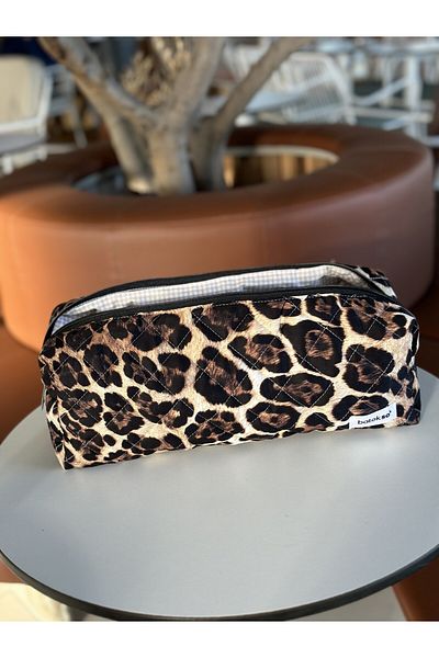Batekso Travel Bag for Hair Styler with Leopard Pattern - Size XL
