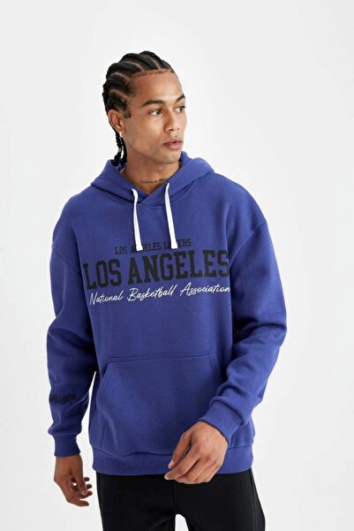 DeFacto C9255 Los Angeles Lakers Oversize Fit Sweat Shirt