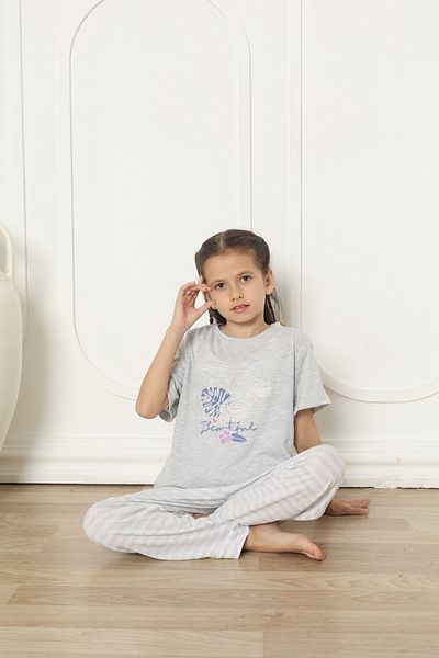 FAMES PİJAMA SOUPRAVA DÍVČÍHO ČESANÉHO PYŽAMA