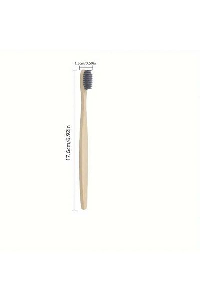 Vagonik 3 Pack Bamboo Toothbrush Different Colors