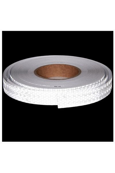 Choice Shiny White 25mmx10m Shining Reflective Warning Tapes Bicycle Waterproof Self-adhesive White Sticker