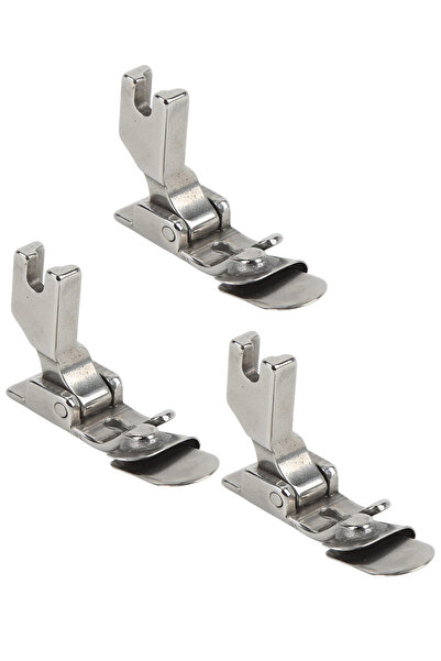 hodbehod Sanayi Düz Dikiş Makinası Şifon Kenar Çok Amaçlı Temiz Kıvırma Ayağı 1-2-3mm 3 Lü Set