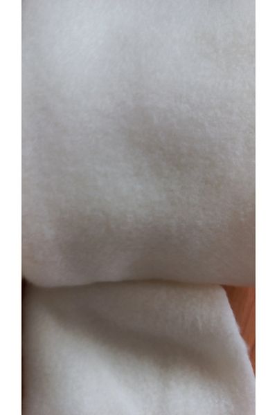 NERGIZ NERGİZ UNISEX CREAM ECRU FLEECE SCARF CASHCOL