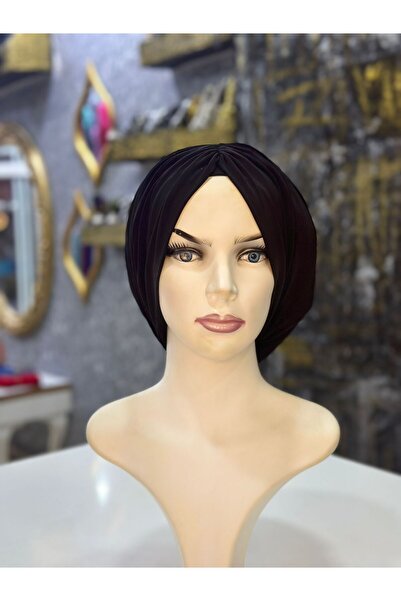 zagreus Kadın Siyah Büzgülü Salaş Bone