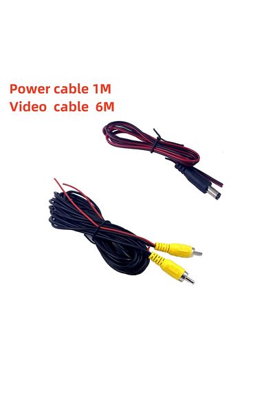 Choice 6m Video 1m Power Universal 6m Video Cable For Car Rear View Camera Rca 6 Meters Wire For Connecting