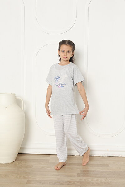 FAMES PİJAMA GIRL'S COMBED PAJAMAS SET