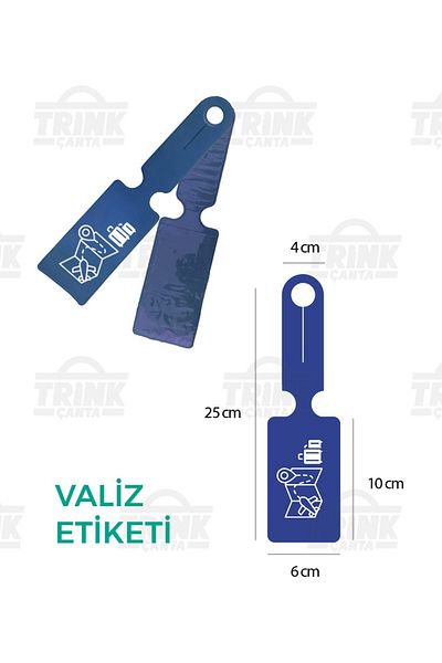 Trink Çanta Neon Colored Pvc Luggage and Suitcase Tags