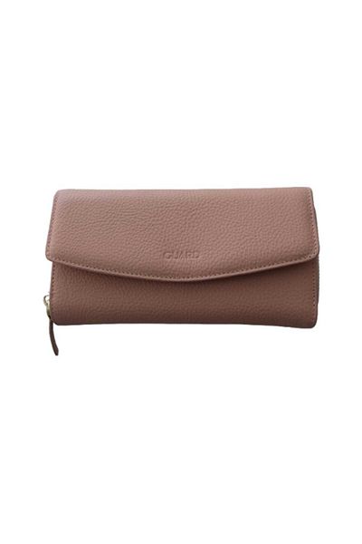 GUARD Zippered Leather Women's Wallet