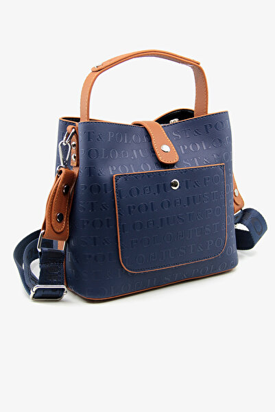 Just Polo حقيبة كتف نسائية للموسم الجديد - أزرق داكن
