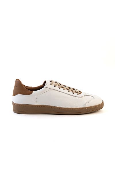 KEMAL TANCA Men's Genuine Leather Thermo Sole White Casual Shoes