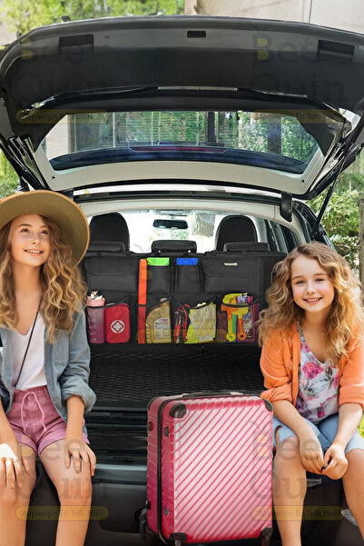 HASBY Araba Bagaj Organizer Koltuk Arkası Cepli File Düzenleyici Eşya Araç 8 ...