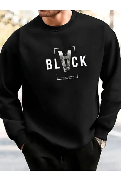 Karatopak Hanorac oversize unisex cu glugă cu imprimeu negru