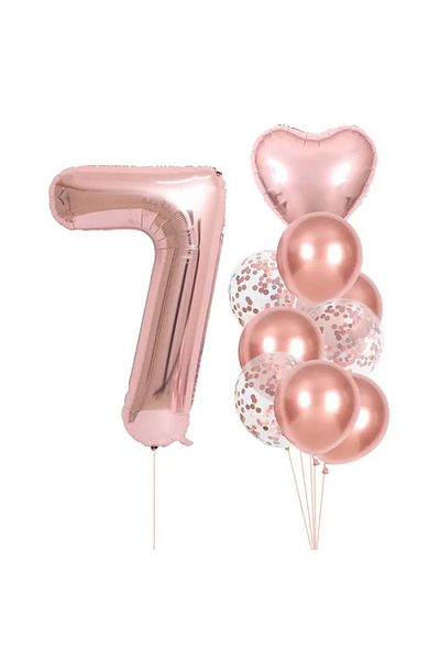 CANSIN 7 Year Old Rakm Foil Balloon Set