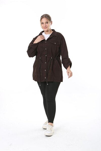 EYLÜLXXL Women's Relaxed Fit Jeans Jacket - Twist Size