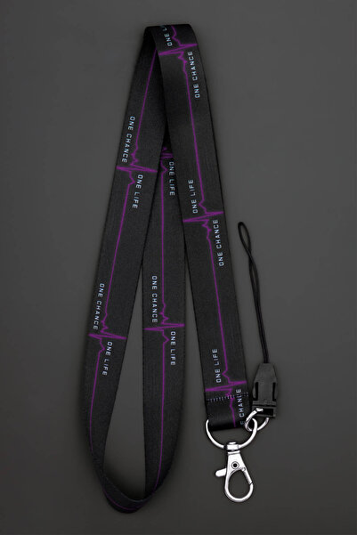 Apptakı Fuşya Kalp Atışı Ekg Boyun Askı İpi Telefon Askısı Yaka Kartı Aksesua...