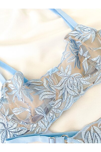 La Linaa Γυναικείο Bralet Σετ Mona Ice Blue
