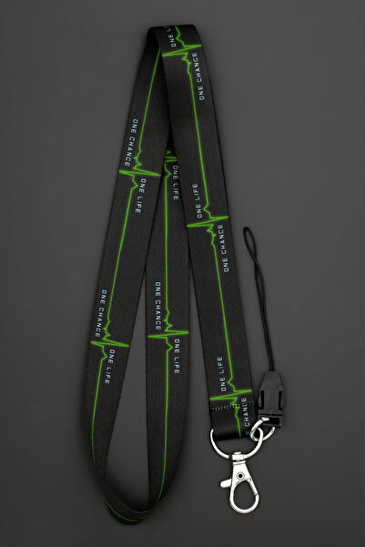 Apptakı Yeşil Kalp Atışı Ekg Boyun Askı İpi Telefon Askısı Yaka Kartı Aksesua...