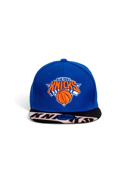 Eke Tekstil Баскетболна шапка с бродерия New York Knicks в синьо и черно