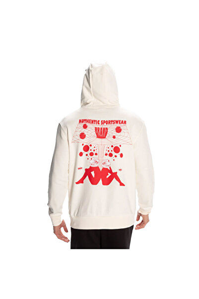 Kappa Ανδρικό λευκό φούτερ Authentic Space Jump 371S8GW-001