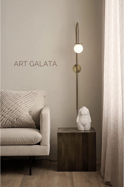 Art Galata New Design Kablolu Antik Sarı Duvar Aplik