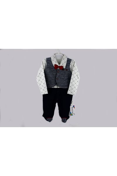 Necix's Plaid Patterned Jumpsuit with Vest