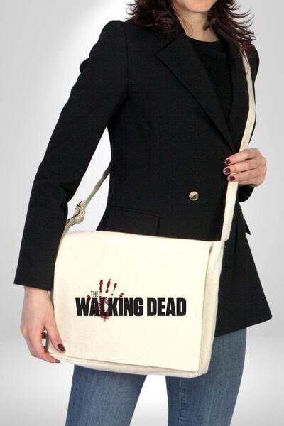 Angemiel The Walking Dead Women's Men's Canvas Messenger Bag