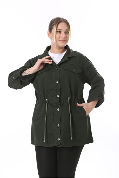 EYLÜLXXL Women's Relaxed Fit Jeans Jacket - Twist Size