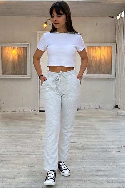 OXVİN Queen Pique Double Leg Jogger Pants - Pique Fabric, Original Fit
